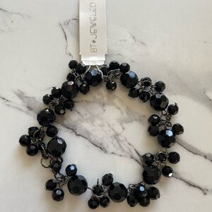 Black Cluster Bracelet